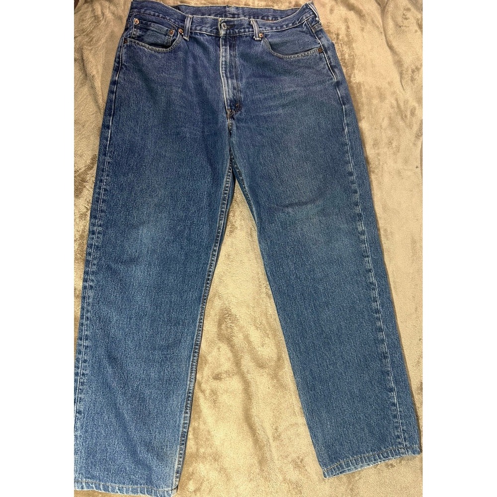 Authentic Signature Levi Strauss 550 Jeans Mens 36x32 Relaxed‎ Fit Blue Denim